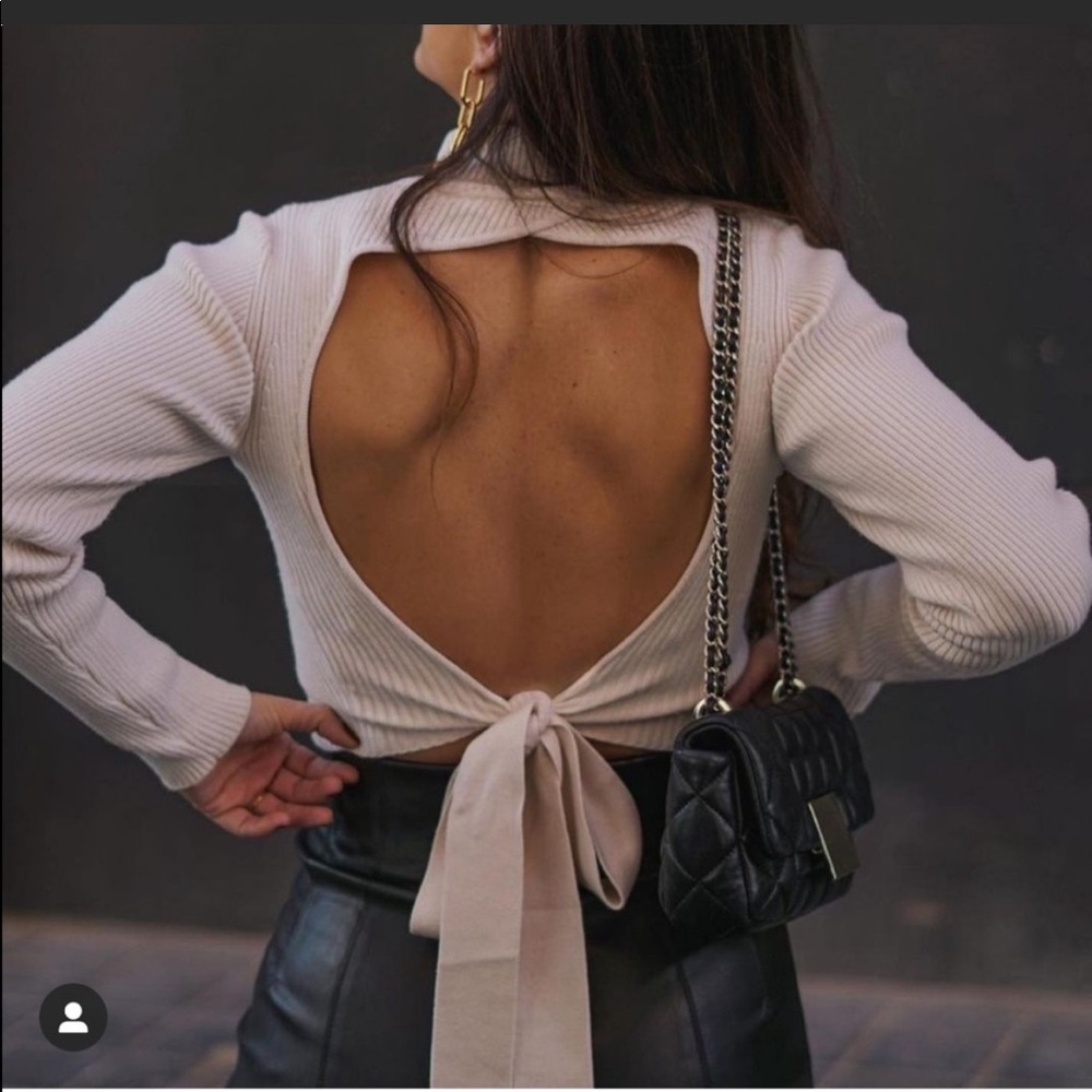Zara backless sweater RARE - Picture 2 of 5